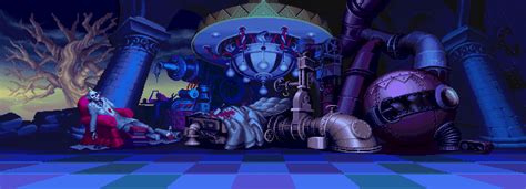 Darkstalkers The Night Warriors Capcom Animated Stages Backgrounds