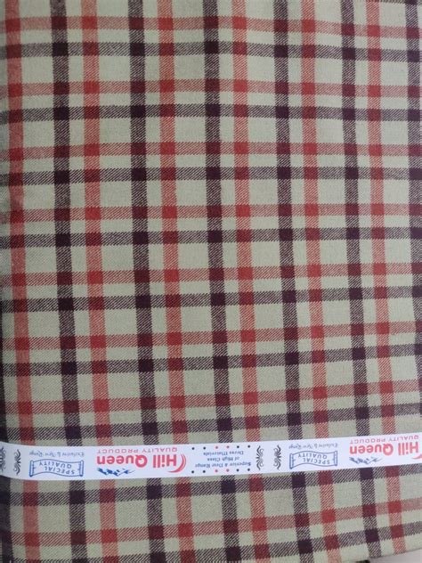 Check Inch Cream Woolen Shirting Fabric At Rs Meter In Ludhiana