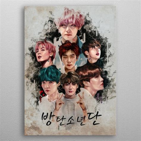 Bts Bulletproof Boy Scout Poster Picture Metal Print Paint By