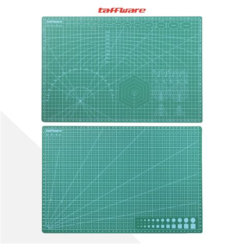 Taffware Alas Potong Work Cutting Mat Pad A3 45 X 30cm Green