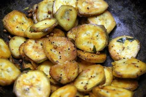 Raw Banana Fry Recipe Vazhakkai Fry Recipe Cook Click N Devour