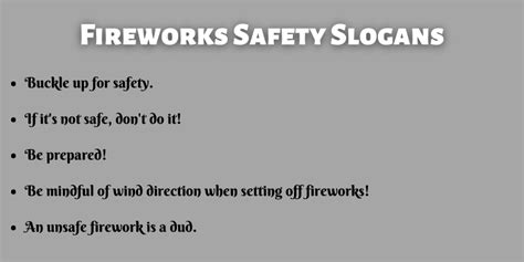 400+ Best Fireworks Safety Slogans That You Will Like