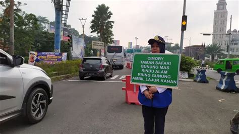 Sistem Kanalisasi 2 1 Diuji Coba Pagi Ini Jalur Puncak Bogor Padat