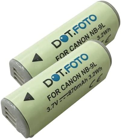 2 X Dot Foto LP E12 Premium 7 2v 875mAh Batterie Rechargeable Pour