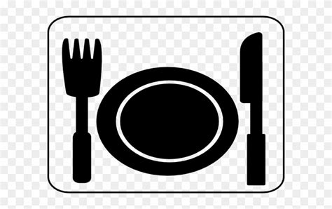 Clip Art Black Dinner Plate - Free Transparent PNG Clipart Images Download