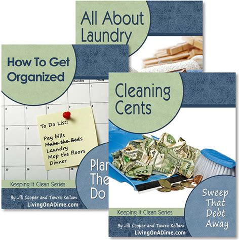 How To Organize And Clean Your Home E Book Set Living On A Dime To