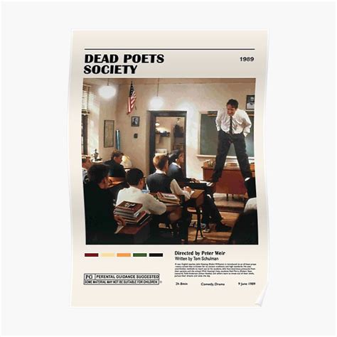 "Dead Poets Society" Poster for Sale by CarriePrice89 | Redbubble