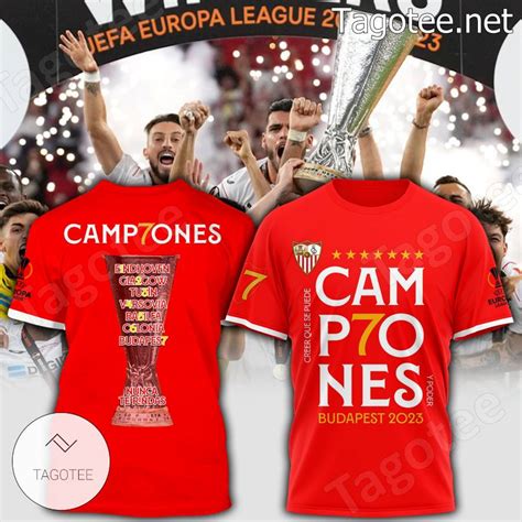 Sevilla Fc Champions Budapest 2023 Shirt Tagotee