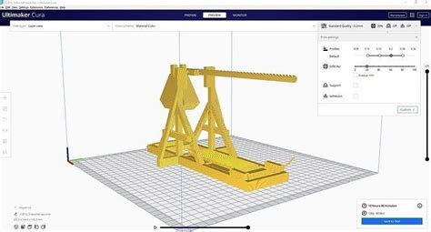 Trebuchet 3d Model 3d Printable Cgtrader