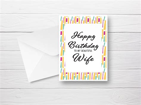 Free Printable Birthday Cards For My Wife