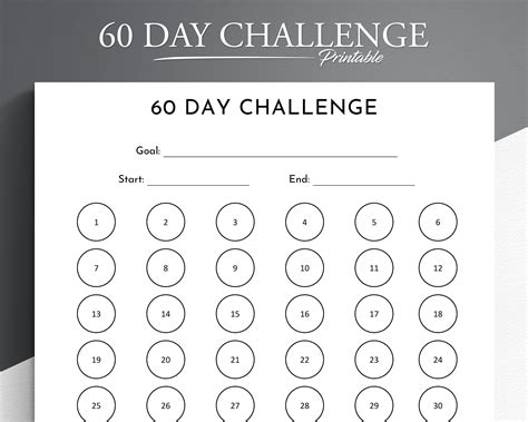 90 Day Challenge Printable 90 Day Goal Tracker Habit Tracker Artofit