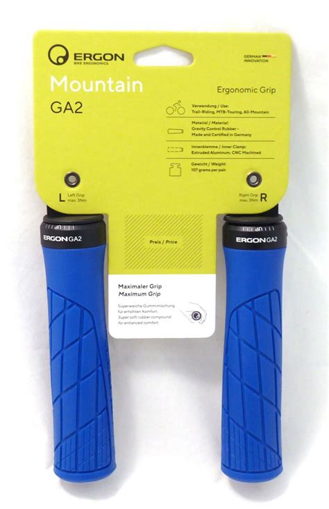 Ergon GA2 Grips Midsummer Blue Lock On EBay