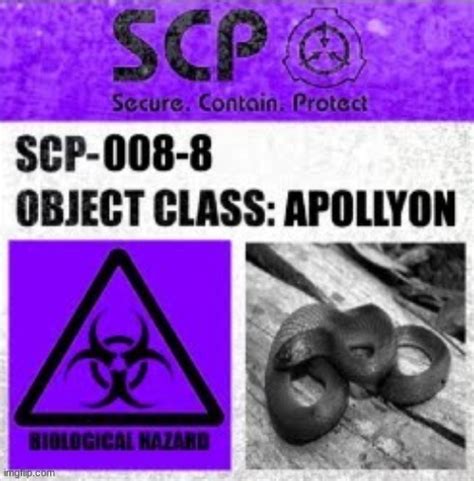 Scp 008 8 Label Blank Template Imgflip