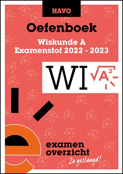 Catalogus Oefenboek Examenstof Wiskunde A Havo