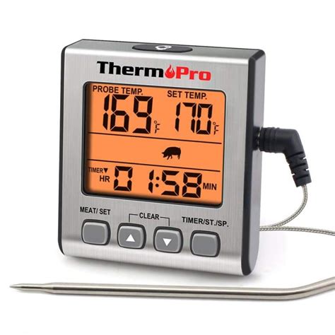 Tp S Digital Meat Thermometer With Cooking Time Thermopro