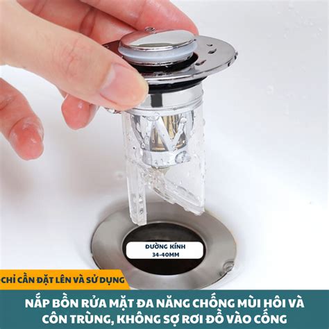 Nắp Đậy Cống Thoát Nước Bồn Rửa Mặt Lababo Nắp Đậy Chống Mùi Chống