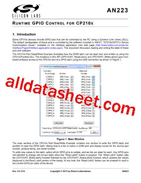 CP210X Datasheet(PDF) - Silicon Laboratories