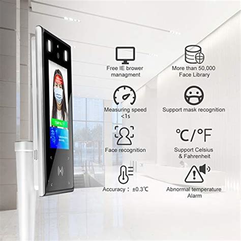 Non Contact Face Recognition Temperature Measurement Automatic Infrared