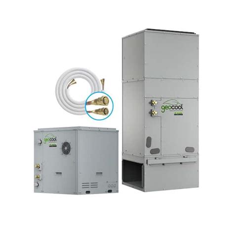 Mrcool Geocool Geothermal 60k Btu 5 Ton Vertical Upflow Split Heat Pump System Leftright Return