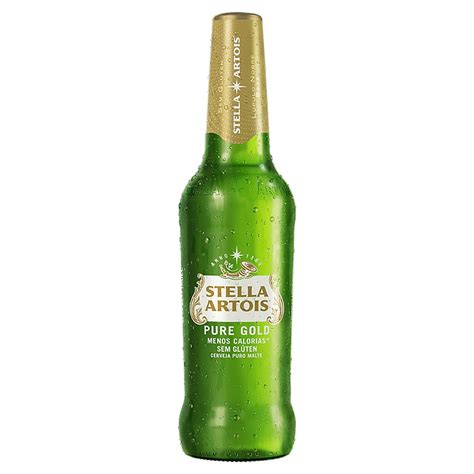 Cerveja Puro Malte Pure Gold Stella Artois Garrafa 330ml Super José