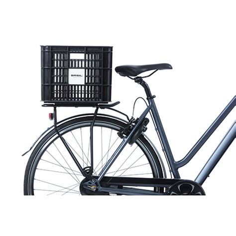 Basil Crate L Bicycle Crate L Black Basil