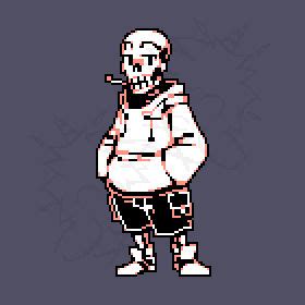 Underswap - Papyrus battle sprite by sotwound on DeviantArt