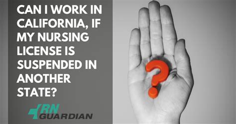 Can You Apply For A Nursing License In California With A Suspended License In Another State