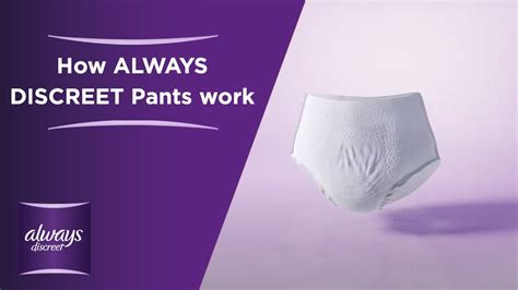 How The New Always Discreet Pants Work Youtube