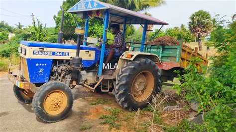 Amazing Stunt Swaraj 744 FE Tractor Stunt In Mud Swaraj 744 FE