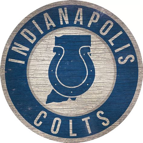 Fan Creations Indianapolis Colts Circle State Sign Academy