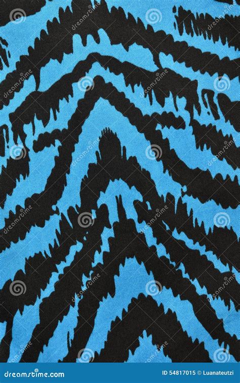 Blue And Black Zebra Pattern Stock Image Image Of Cover Decoration