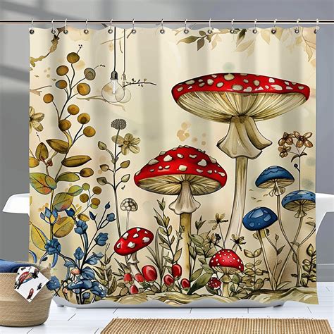 Step Into A Whimsical Wonderland With Our Mushroom Cartoon Shower