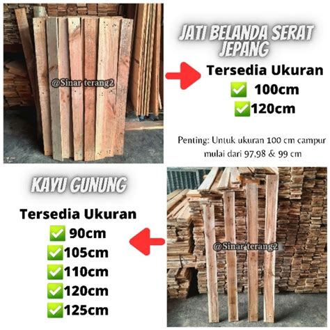 Jual Kayu Palet Paking 125cm Peti Papan Paking Barang Kayu Palet