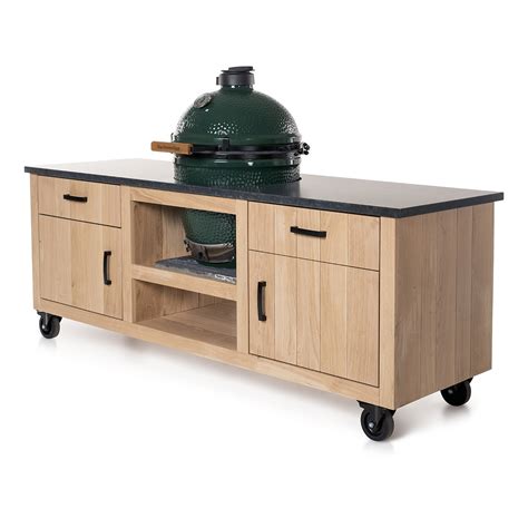 Big Green Egg Xl Fraaii Tafel Eikenhout Classic Long Ii Cookers