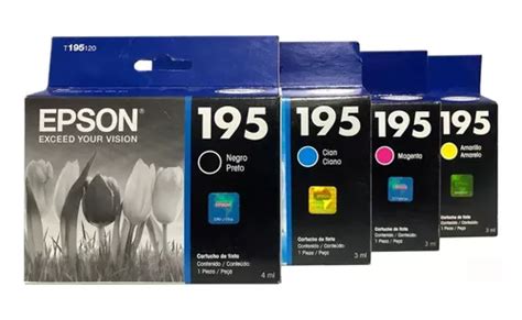 Combo Cartucho Tinta Epson T Original Bk C M Y Env O Gratis