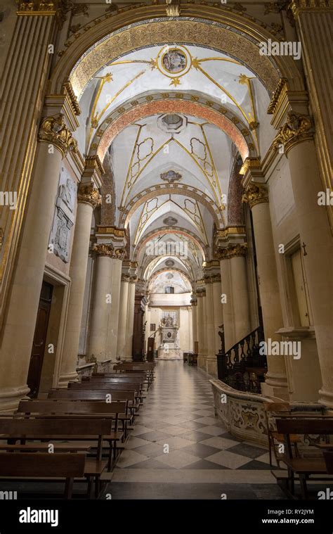 Inside Interior Of Virgin Mary Cathedral Basilica Di Santa Maria