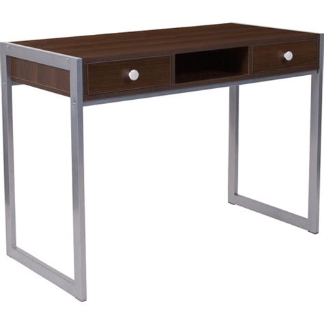 Modern Comfort Espresso Stained Desk Beverly Hills Chairs