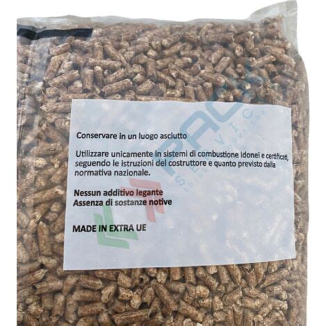 Pellet Naturale Abete Enplus A Sacco Da Kg