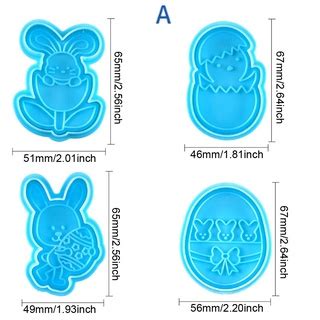 Budynek 4 Sztuk Zestaw Nowy Jajko Wielkanocne Forma Do Ciasta DIY