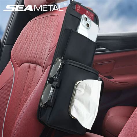 Seametal Car Seat Side Organizer Multi Pocket Center Console Extender