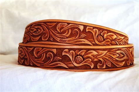 Handmade Western Leather Belt Patterns Lone Tree Leather Works Creates