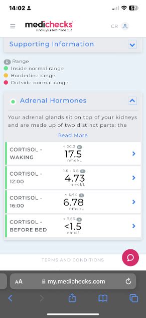 Medichecks Cortisol Saliva Stress Test Results Thyroid Uk