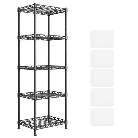 Buy SONGMICS Kitchen Shelf Metal Shelves 5 Tier Wire Shelving Unit