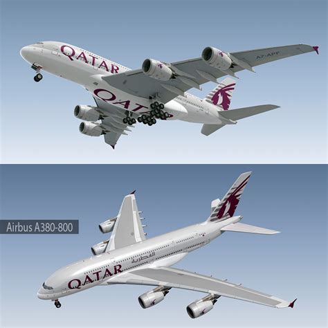 Qatar airways fleet 3D | 1147357 | TurboSquid