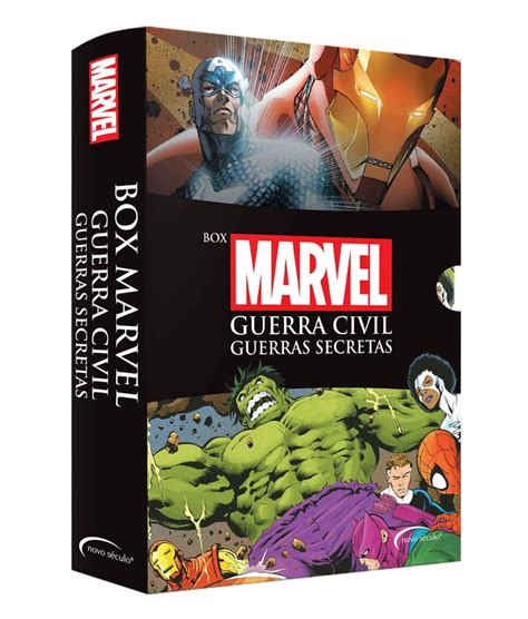 Box Marvel Guerra Civil E Guerras Secretas Cultura