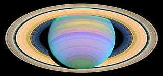 The Slant On Saturn S Rings Ultraviolet ESA Hubble