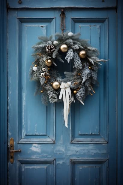 Christmas Wreath Hanging Free Stock Photo Public Domain Pictures