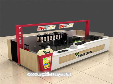 Customize Bubble Tea Kiosk For Sale Mall Kiosks Food Kiosks Custom