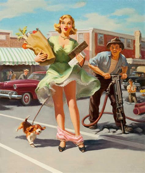 Shake Down 1955 Art Frahm Vintage Pin Up Art Poster Print Etsy