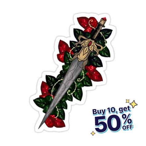 Wolven Dagger From Blood And Ash Sticker For Sale By Sophie Elaina